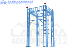 豪华四面体高空拓展器材